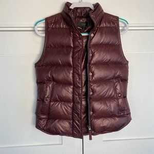 J. Crew Puffer Down Quilted Vest